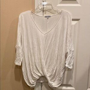Charlotte Russe V-neck 3/4 sleeve top